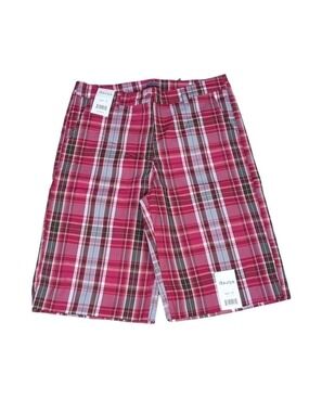 RAVIYA pink plaid Bermuda shorts size 10